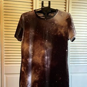 Blackmilk Mono Galaxy Tee Dress